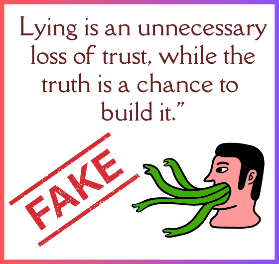 "Trust-building through truth: Lying vs. honest
