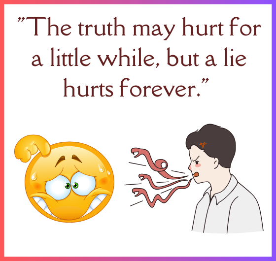 The lasting pain of lies vs. temporary truth hurt