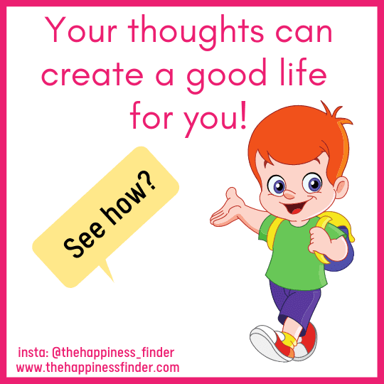 Your thoughts can create a good life, everything is created twice first in the garden of the mind and then and only then in reality thoughts create great life
