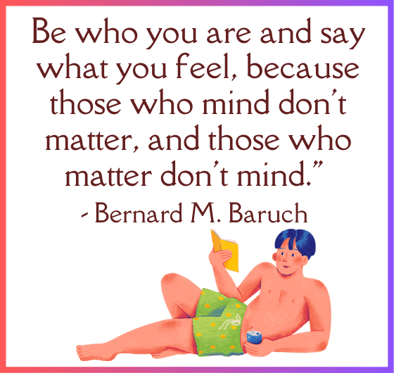 Inspiring quote by Bernard M. Baruch: Be yourself and speak your mind; Embrace your uniqueness - Bernard M. Baruch