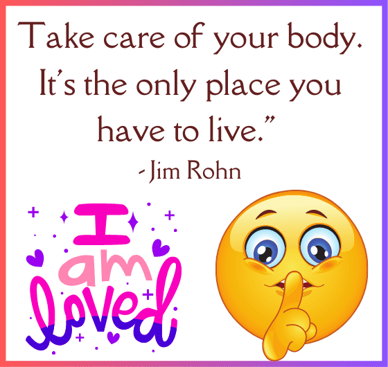 A quote by Jim Rohn about the importance of taking care of your body, A motivational image about health and wellness